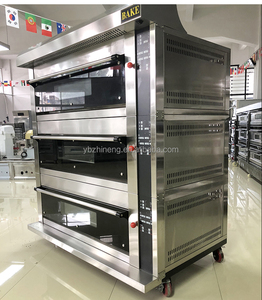 بيع ، 4 طوابق كبيرة للمطاعم التجارية ثلاثية الطبقات 3 أو 4 طوابق 16 صواني فرن غاز 12 صينية غاز - Product Image 4