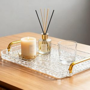 Clear Plastic Durable Eco-Friendly Airtight <b>Lock</b> Lid Stackable Organizer Tray Handle for Drawer Countertop Food-<b>Safe</b> Storage | - Product Image 4