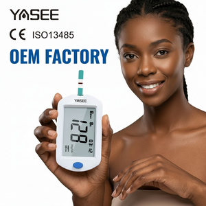 Kit de test de diabète numérique portable électrique CE MDR avec batterie amovible, dispositif de prélèvement sanguin par piqûre au doigt, bandelettes de test précises, lecteur de <span class=keywords><strong>glycémie</strong></span> - Product Image 2