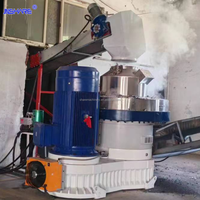 Nouvelle machine à granulés de bois verticale à matrice annulaire 220KW, 3-4T/H, moteur de moulin à granulés de biomasse pour sciure de bois, paille, coques de riz, certifiée CE