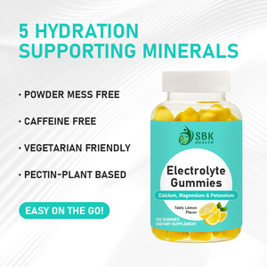 Gummies électrolytiques de haute qualité OEM ODM saveur citron, complément alimentaire naturel pour adultes, stimule les niveaux d'énergie, favorise la récupération musculaire - Product Image 6