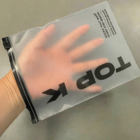 Sacs Ziplock Givrés en PE Personnalisés pour Vêtements, Fermeture Éclair Noire, Emballage en Gros pour T-shirts, Sous-vêtements et Impression Sérigraphique, Idéal pour Pâtisseries