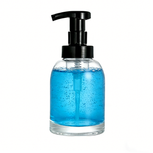 Dispensador de Jabón Redondo de Vidrio Grueso con Bomba Espumadora y Pulverizador, Grabado Mate, 8oz 12oz, Venta al por Mayor - Product Image 3