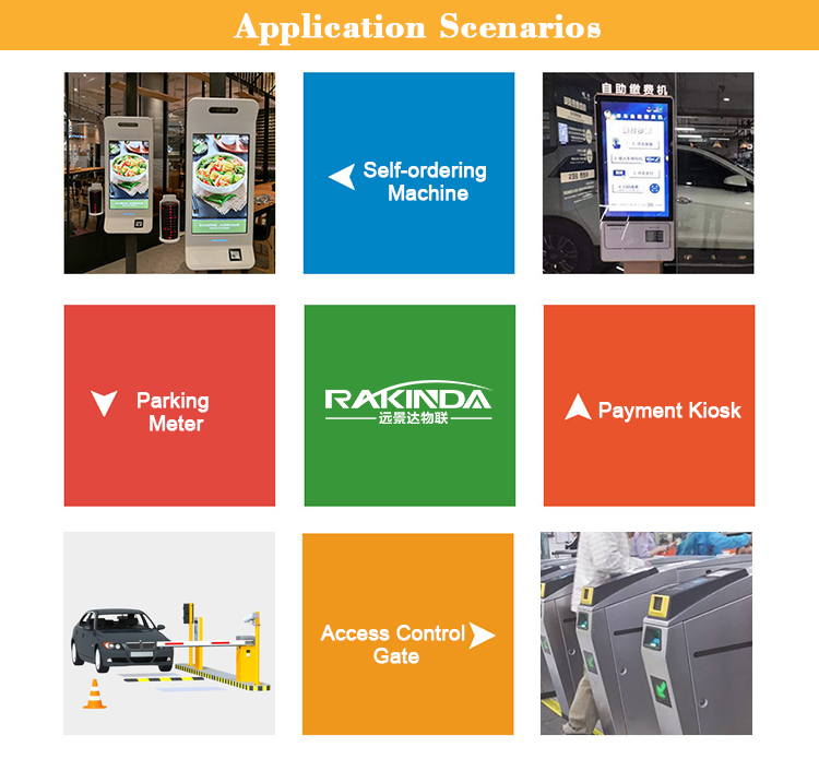 Kiosk Vending Machine Turnstile 4500R Mobile Screen Paper Printed QR Scanner White Light LED 1D/2D