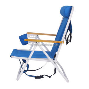Chaises pliantes de <span class=keywords><strong>camping</strong></span> bleues portables pour loisirs en plein air avec accoudoirs pour le <span class=keywords><strong>camping</strong></span> et les pique-niques - Product Image 3