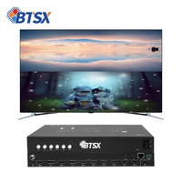 Pemisah Video Multi Viewer 4K60 8 Input HDMI DisplayPort dengan Pengalihan Tanpa Hambatan OSD Audio Web RS232