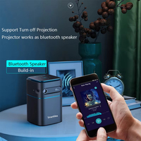 Mini-projecteur intelligent DLP 2026 MAX D042 4K 1080P compatible Android 9.0, portable de poche avec batterie 7000 mAh pour cinéma en extérieur