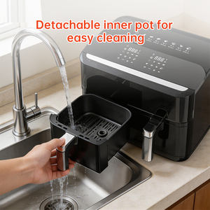 <span class=keywords><strong>Friggitrice</strong></span> ad Aria Elettrica Doppia ad Alta Potenza <span class=keywords><strong>XXL</strong></span> 9 Litri con Controllo Digitale - Product Image 3