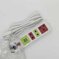 Stop Kontak Listrik 10A 220-250V AC dengan Kabel Ekstensi Multi-Outlet dan Adaptor Colokan UK EU