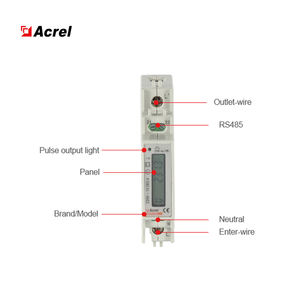 <span class=keywords><strong>Compteur</strong></span> électrique monophasé à accus monocrystaux, appareil Modbus, écran LCD, 10(60)A, contrôleur de charge pour panneaux solaires, 240V - Product Image 4