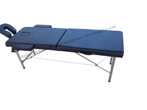 Tempat tidur tato lipat baja tahan karat, tempat tidur tato portabel ringan bahan baja tahan karat dapat disesuaikan untuk Salon kecantikan fisioterapi riasan permanen ruang tamu - Product Image 2