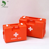 Vente chaude petite boîte de trousse de premiers soins de voyage vide en plastique avec serrure appareils d'urgence et de clinique économiques