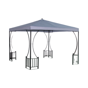 Pergola <span class=keywords><strong>en</strong></span> alliage Pavillon Ornements Aluminium Fer Gazebo Parasol Nature Extérieur Abri <span class=keywords><strong>Bois</strong></span> Carports Garages Acier/Métal - Product Image 2