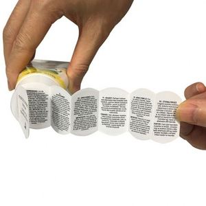 Étiquettes autocollantes multicouches personnalisées pour livrets, fabriquées en usine, avec instructions adhésives pliables - Product Image 2