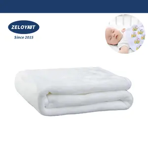 ZELOYAUT sublimation blancs bébé couverture avec peau amicale jeter couverture pour lit bébé couvertures en gros, maison déco sublimation