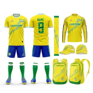 Maillot de football rétro en polyester à séchage rapide personnalisé, coupe ajustée, uniformes de football, kits de football, kit complet de football - Product Image 2