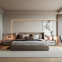Ensemble de chambre à coucher de style moderne Song Design, en bois écologique, hauteur réglable, garantie 5 ans, meubles pour la maison, utilisation hôtelière, personnalisable