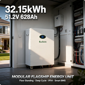 Baterai Lithium Ion 32kWh 48V 51.2V 628Ah untuk Sistem Energi Surya, Tipe Berdiri Lantai dengan Roda - Product Image 5