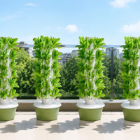 Petit nouveau système de serre de jardinage aéroponique vertical d'intérieur pour l'agriculture hydroponique verticale en intérieur