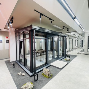 Moderno Marco de aleación de aluminio Sunroom techo de vidrio templado polígono inclinado <span class=keywords><strong>Solarium</strong></span> Conservatory para villas hoteles para jardines de invierno - Product Image 4