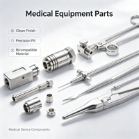 Composants de matériel médical usinés sur commande par CNC, pièces métalliques pour robots médicaux, service d'usinage de précision