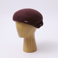 Nouveau Béret en Laine Automne-Hiver pour Femme, Style Britannique avec Nœud, Chapeau d'Artiste Rétro, Élégant, Tendance, Polyvalent, Intemporel et Chic