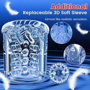 Replaceable Inner Sleeve Penis Pocket Mens Stroker Adult <strong>Sex</strong> Toys Sucking Thrusting Rotating Electric Male Masturbator Machines - Product Image 5