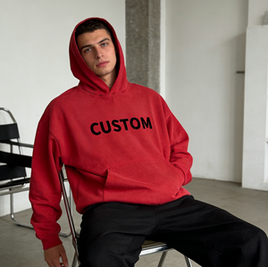 Sudadera con Capucha Unisex Extra Grande de Estilo Vintage, Personalizable con Logotipo, de Poliéster/Algodón Grueso, Tejido Transpirable, Cierre Frontal con Cremallera, Talla 2XL - Product Image 1