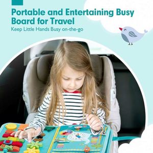 Tablero de Actividades de Fieltro para Niños Pequeños, Actividades Educativas Tempranas para Preescolares con Actividades de Vida Cotidiana - Product Image 5