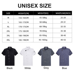 Ropa de cocinero oblicua de alta calidad Unisex, chaqueta de Chef gris con cuello para hombres, café, Bar, ropa de trabajo, uniforme de camarero para mujeres - Product Image 5