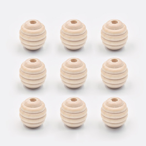 Manufacturer Wholesale 20mm Log Natural Color Garland Spacer Hemu Loose <b>Wood</b> <b>Beads</b> for Chain Bracelet Food Grade Baby Molar Toys - Product Image 4