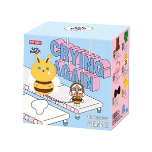 100% auténtico POPMART CRYBABY Tears Factory Plush Pin caja ciega lindo conjunto de insignias suaves para regalo de niñas - Product Image 2