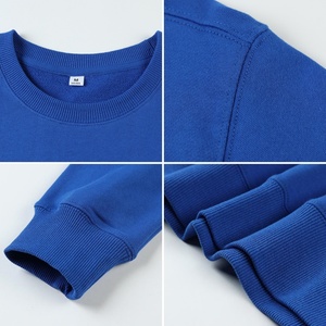 Các Nhà Sản Xuất 500gsm Cotton Cộng Với Kích Thước Thêu Người Đàn Ông Quá Khổ Crewneck Áo Thun Trống Biểu Tượng Tùy Chỉnh Men's Hoodies & Áo Nỉ - Product Image 4