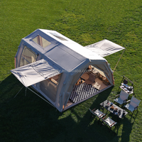 Nouvelle conception de tente de camping gonflable grande capacité pour 10 personnes, imperméable, pour l'extérieur