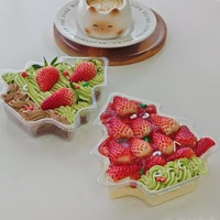 Boîte d'emballage pour gâteau de Noël, emballage en plastique PET transparent pour gâteaux à la crème, tartes aux fruits