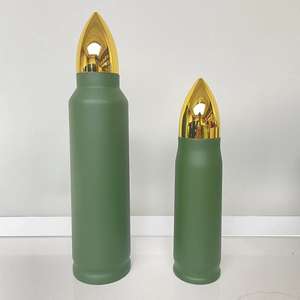 Logo personalizzato e bottiglie d'<span class=keywords><strong>acqua</strong></span> bicchieri proiettile 500ml 1000ml bottiglie d'<span class=keywords><strong>acqua</strong></span> in acciaio inox doppia parete tazza di metallo con coperchi d'oro - Product Image 5