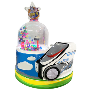Machine à griffes à monnayeur personnalisée pour peluches, petite voiture électrique à bascule, machine de jeu à bonbons, voiture de mineur spatial, version espagnole, garantie 1 an - Product Image 4