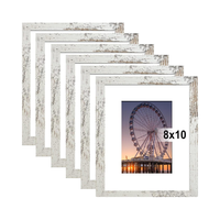 Cadres photo en bois écologiques Bluesail 8x10 avec impression numérique, épaisseur 30 mm, cadre noir, passe-partout, option de montage mural