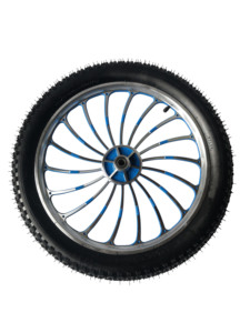 <span class=keywords><strong>Roue</strong></span> pneumatique en alliage d'aluminium 20 x 3,0, haute élasticité, silencieuse, plate, directionnelle, rouleaux gonflables pour vélo - Product Image 4
