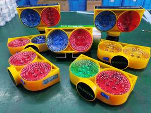 Độ sáng cao an toàn giao thông nhị sắc nhấp nháy đèn hiệu ánh sáng LED Burst Flash năng lượng mặt trời cảnh báo ánh sáng cho giao thông nón - Product Image 5
