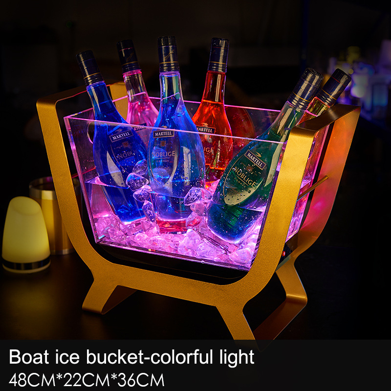 F seau à glace à gradient coloré