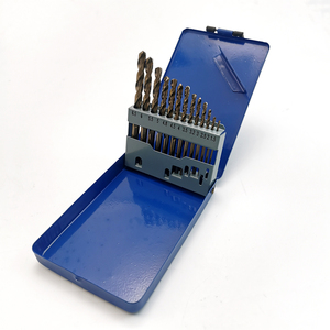 Naipu 25pcs Metric DIN338 hoàn toàn mặt đất juego de brocas Para kim loại bohrer HSS Cobalt Twist khoan <span class=keywords><strong>bit</strong></span> thiết lập trong hộp kim loại - Product Image 4