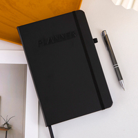 Carnet de notes en cuir de lin rigide B5 avec logo personnalisé, agenda A5, journal de gratitude, impression
