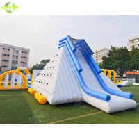 Glissières d'eau commerciales gonflables de parc aquatique Châteaux de piscine pour adultes et enfants Maisons de rebond Parcs aquatiques Glissières de châteaux sautants