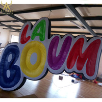 Nuancier gonflable géant, marqueur de lettres, pour décoration de fête, en or, pour enfants