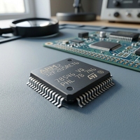 Microcontrolador STM32F205RCT6 ARM Cortex-M3, MCU de 32 Bits, 256 KB de Flash, 100 KB de RAM, LQFP-64 para Control Industrial