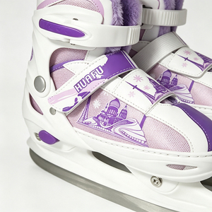Patins à glace réglables pour enfants, bottes de patinage sur glace chaudes pour enfants, chaussures de patinage sur glace pour débutants, en acier inoxydable, taille 30-45 - Product Image 4
