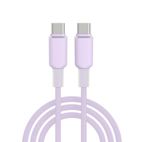 Câble de charge rapide USB-C vers USB-C NITIKA 3A 60W, en nylon tressé, design durable anti-emmêlement, plusieurs couleurs au choix