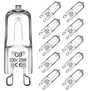 高温耐性G9ハロゲンバルブランプ25W 40WクォーツガラスウォームホワイトライトAC 220Vオーブンバルブ - Product Image 3