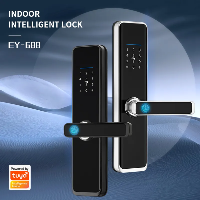 Serrure de porte électronique sans fil personnalisée Eseye avec application Tuya Smart Life TTLOCK BLE Serrure mobile Smart Lock